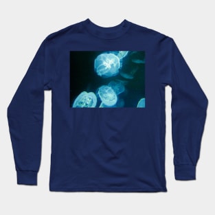 Jelly fish in the dark Long Sleeve T-Shirt